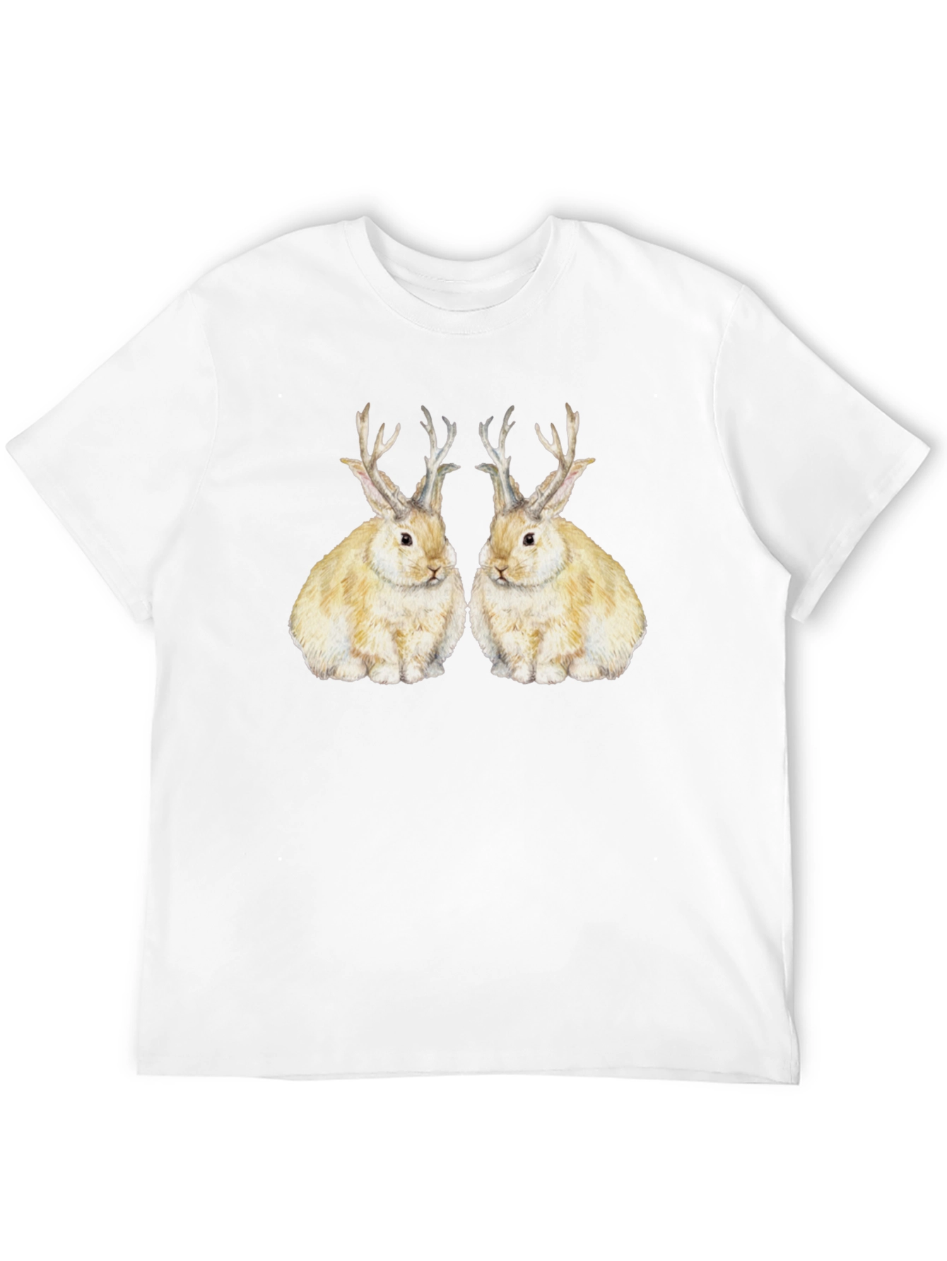 Rabbit With Antlers Graphic Tee