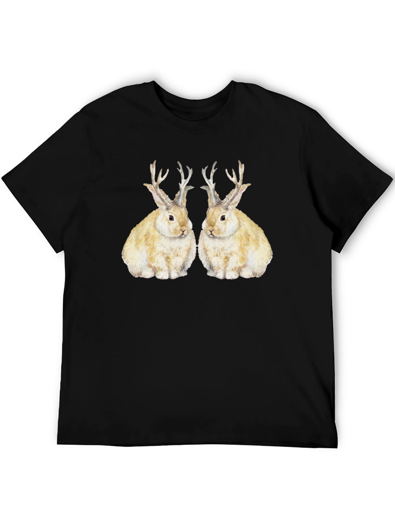 Rabbit With Antlers Graphic Tee