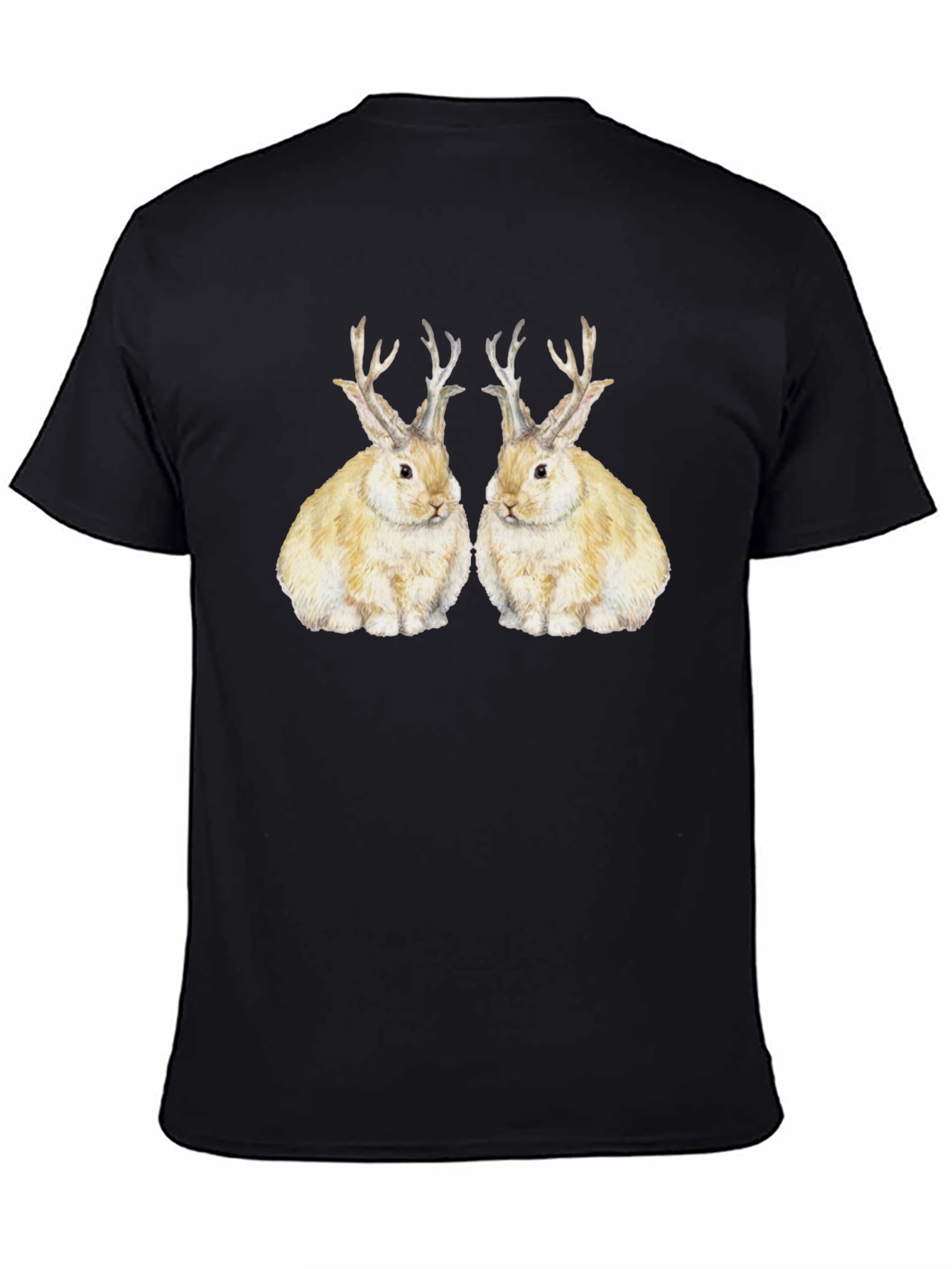 Rabbit With Antlers Graphic Tee