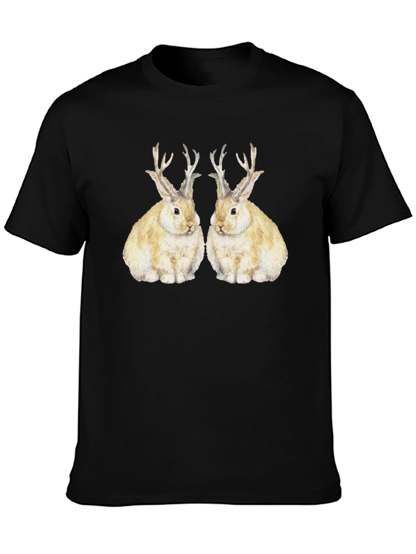 Rabbit With Antlers Graphic Tee