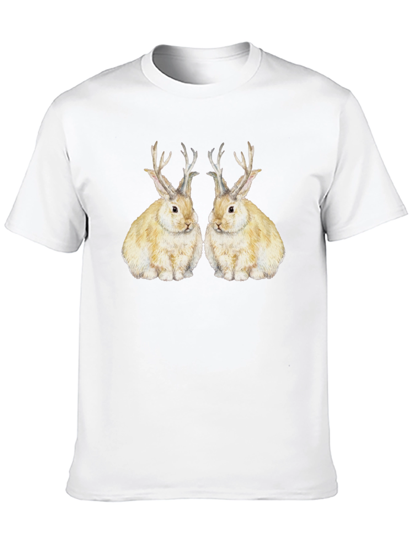 Rabbit With Antlers Graphic Tee