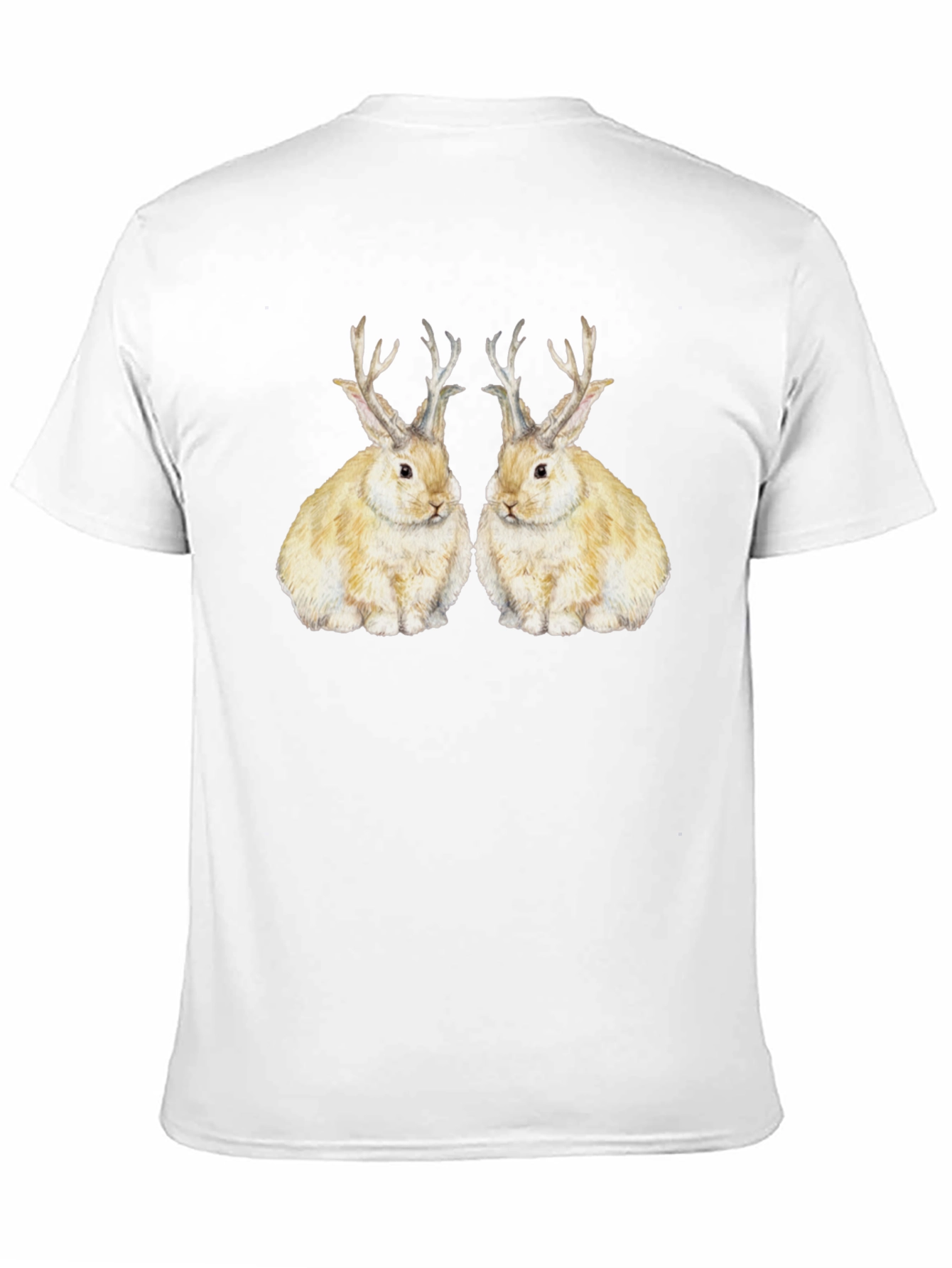 Rabbit With Antlers Graphic Tee