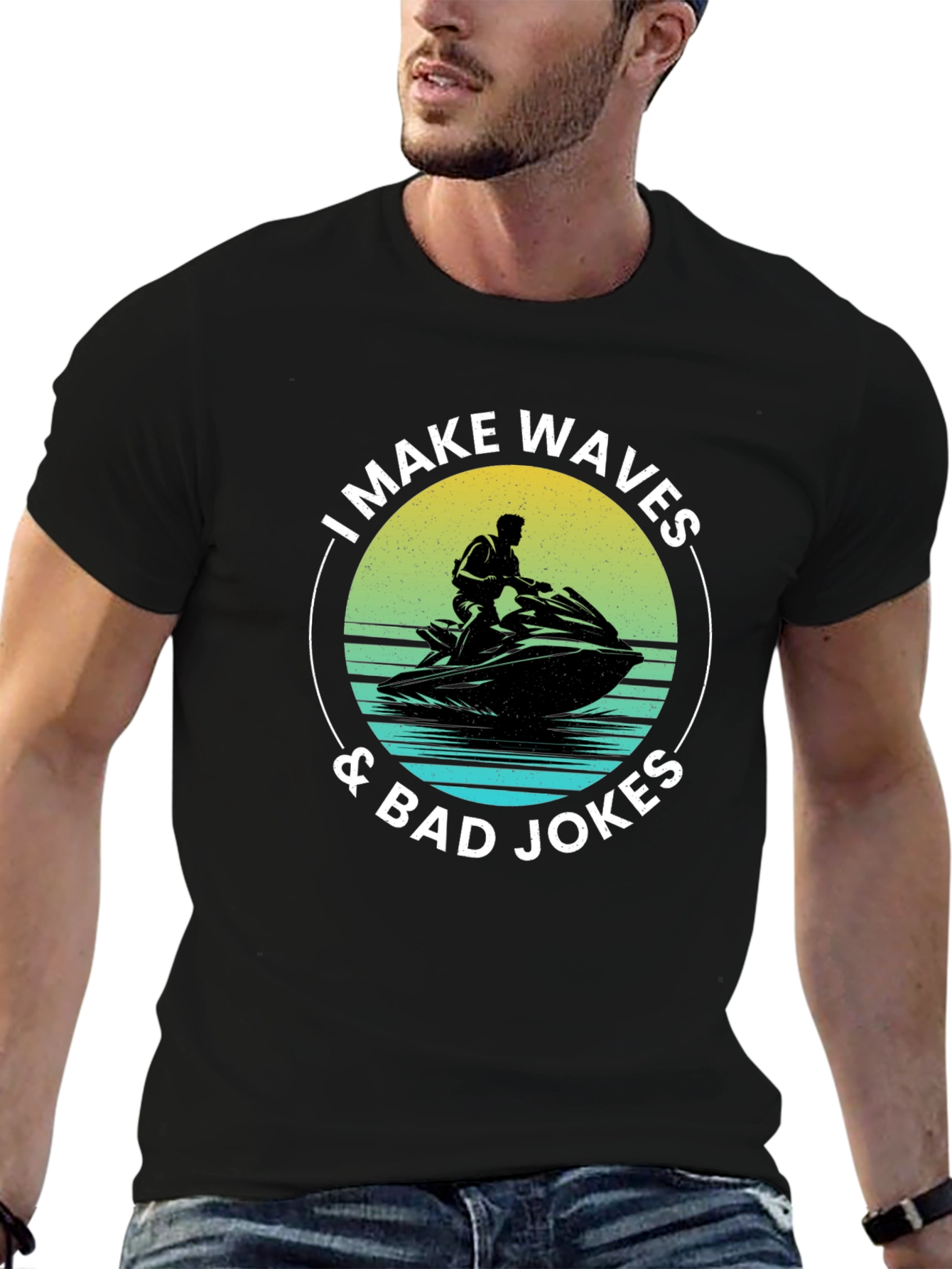 I Make Waves & Bad Jokes T-Shirt