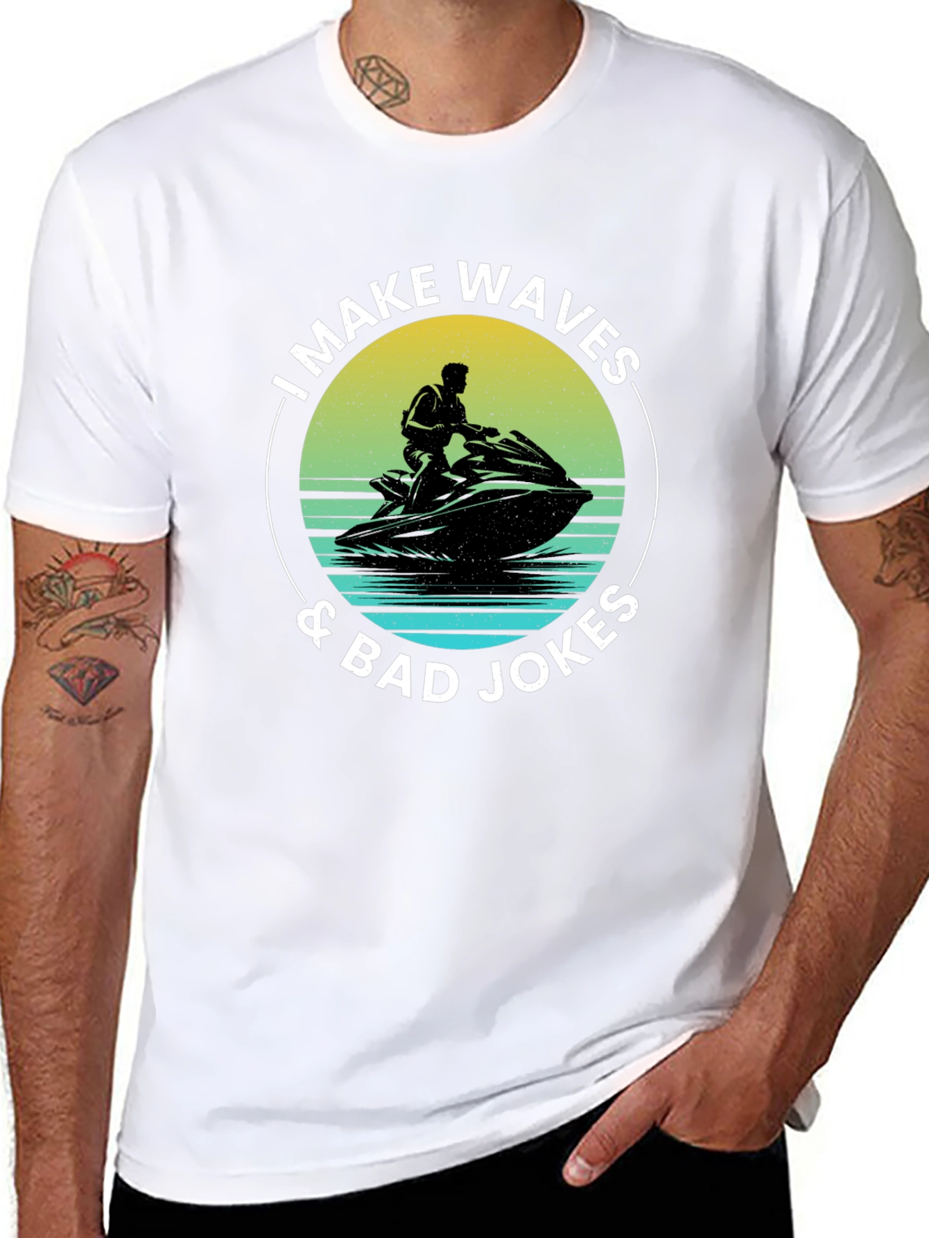I Make Waves & Bad Jokes T-Shirt