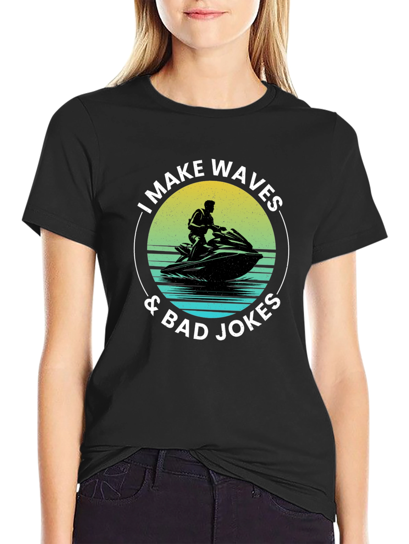 I Make Waves & Bad Jokes T-Shirt