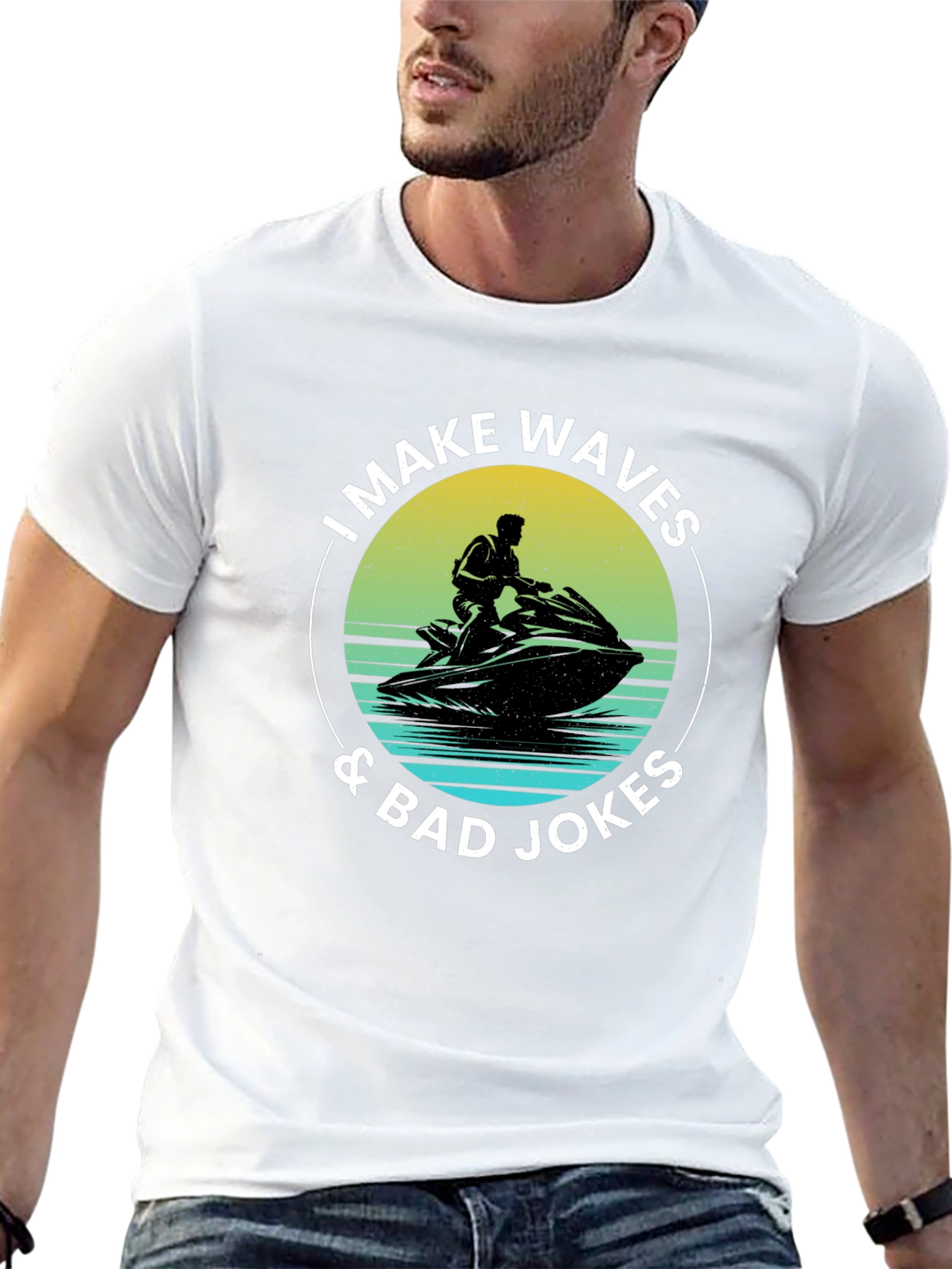 I Make Waves & Bad Jokes T-Shirt