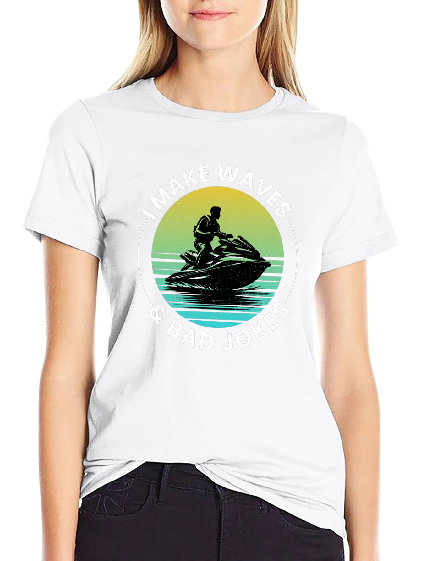 I Make Waves & Bad Jokes T-Shirt