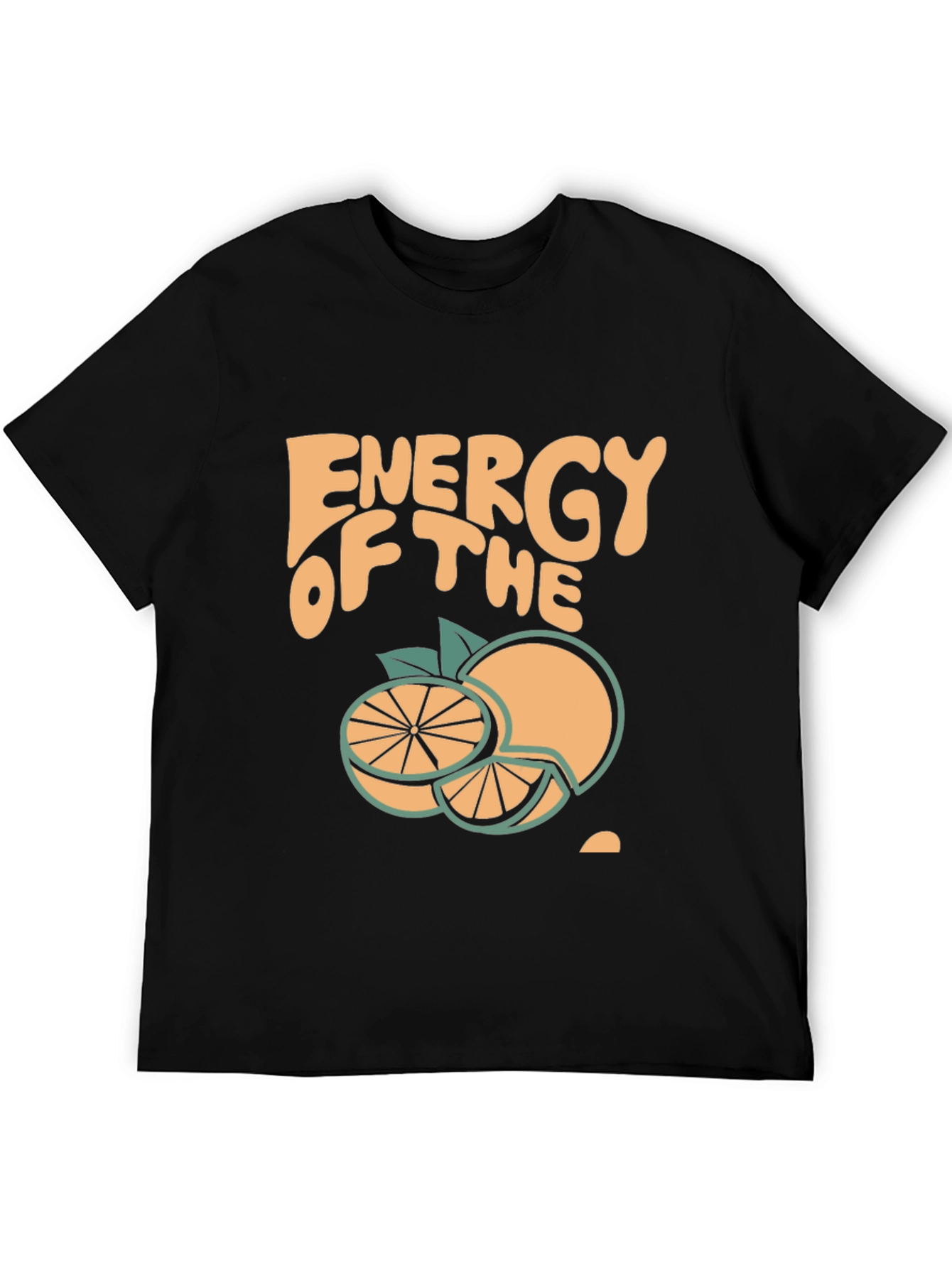 Energy of the Orange Graphic Tee - Black