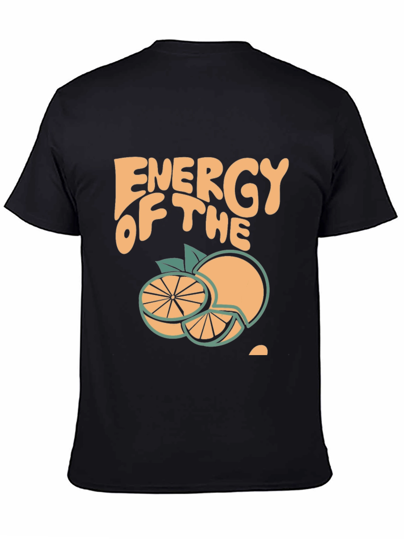 Energy of the Orange Graphic Tee - Black