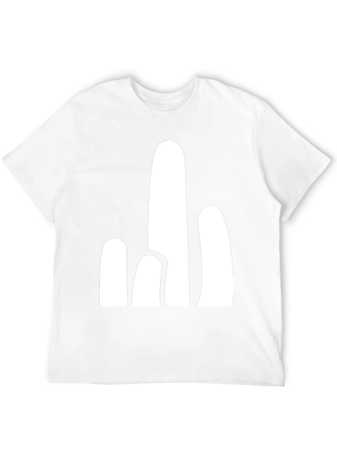 Abstract Cactus Graphic Tee - Modern Desert Style