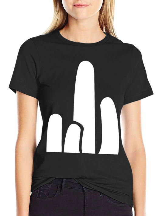 Abstract Cactus Graphic Tee - Modern Desert Style