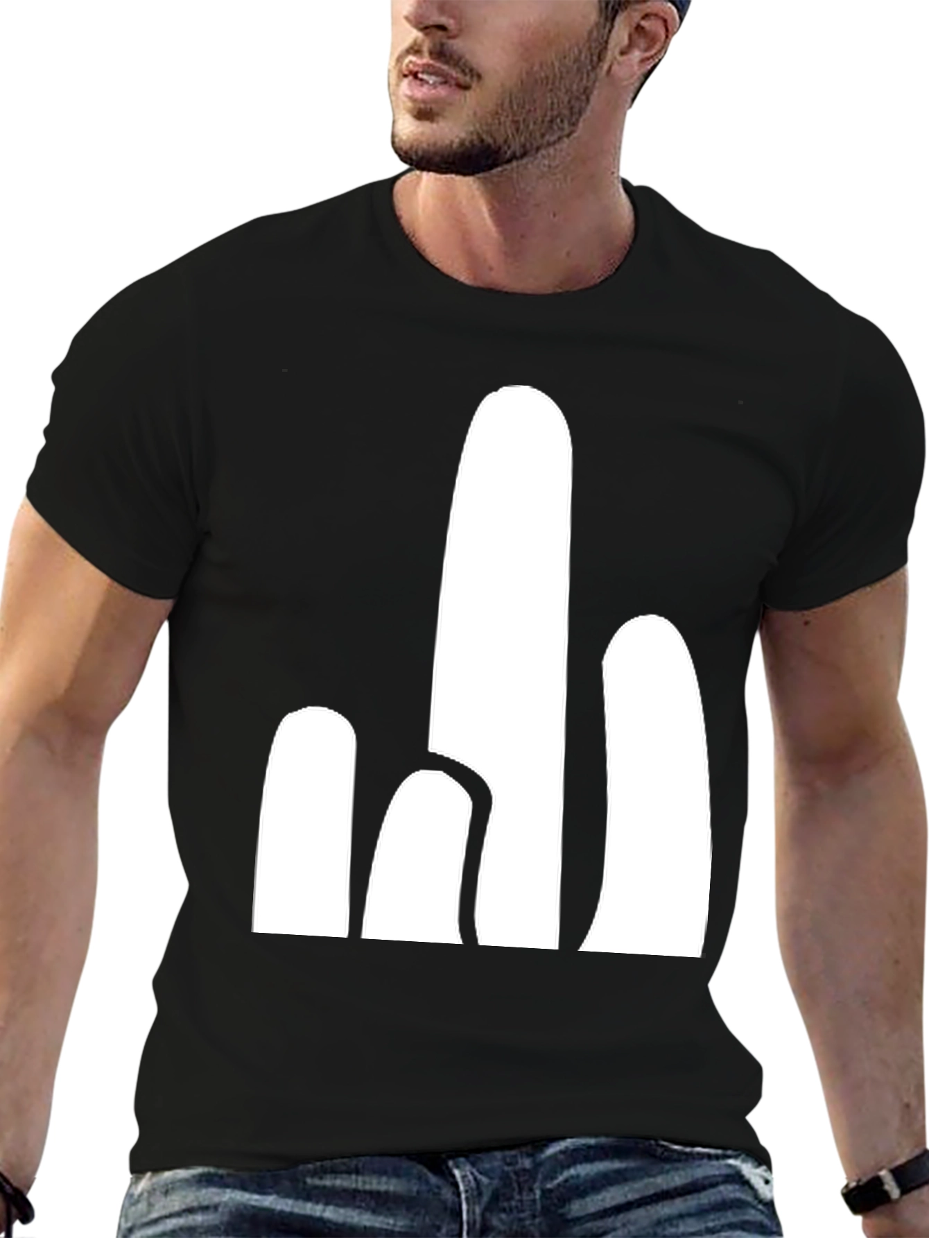 Abstract Cactus Graphic Tee - Modern Desert Style
