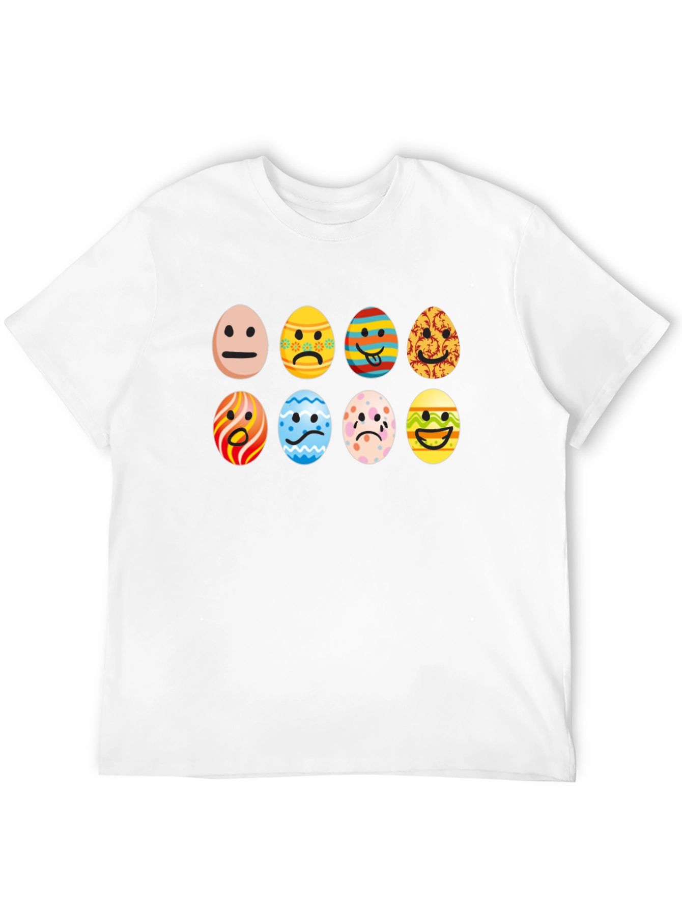 Easter Emoji Egg Black T-Shirt