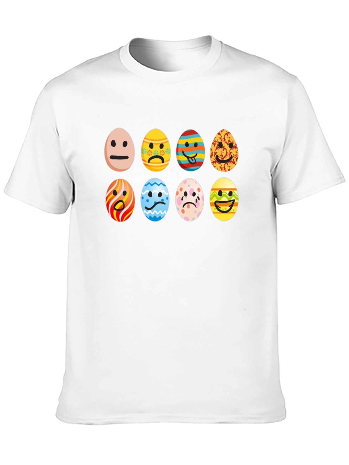 Easter Emoji Egg Black T-Shirt