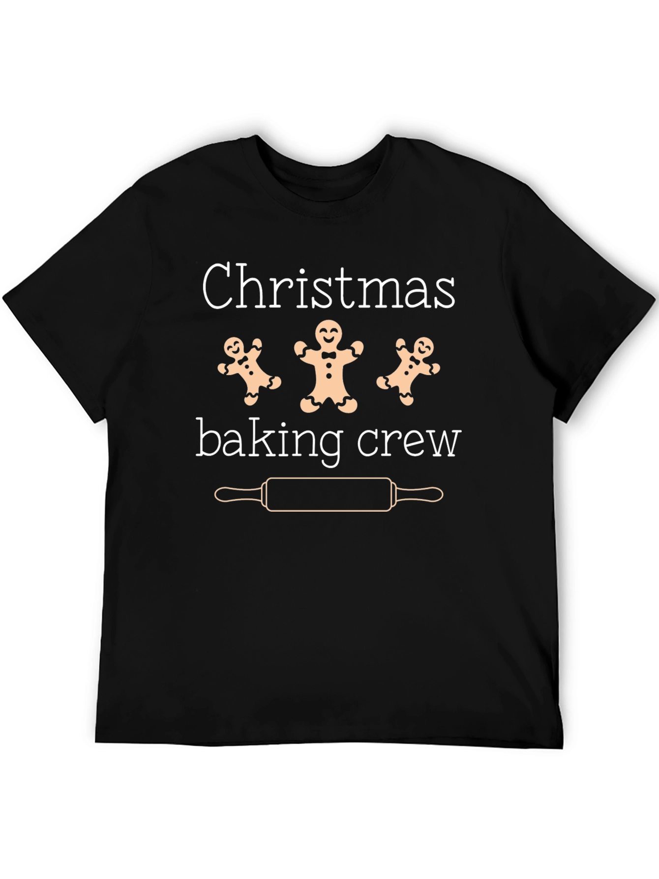 Christmas Baking Crew T-Shirt Holiday Gingerbread Man Shirt