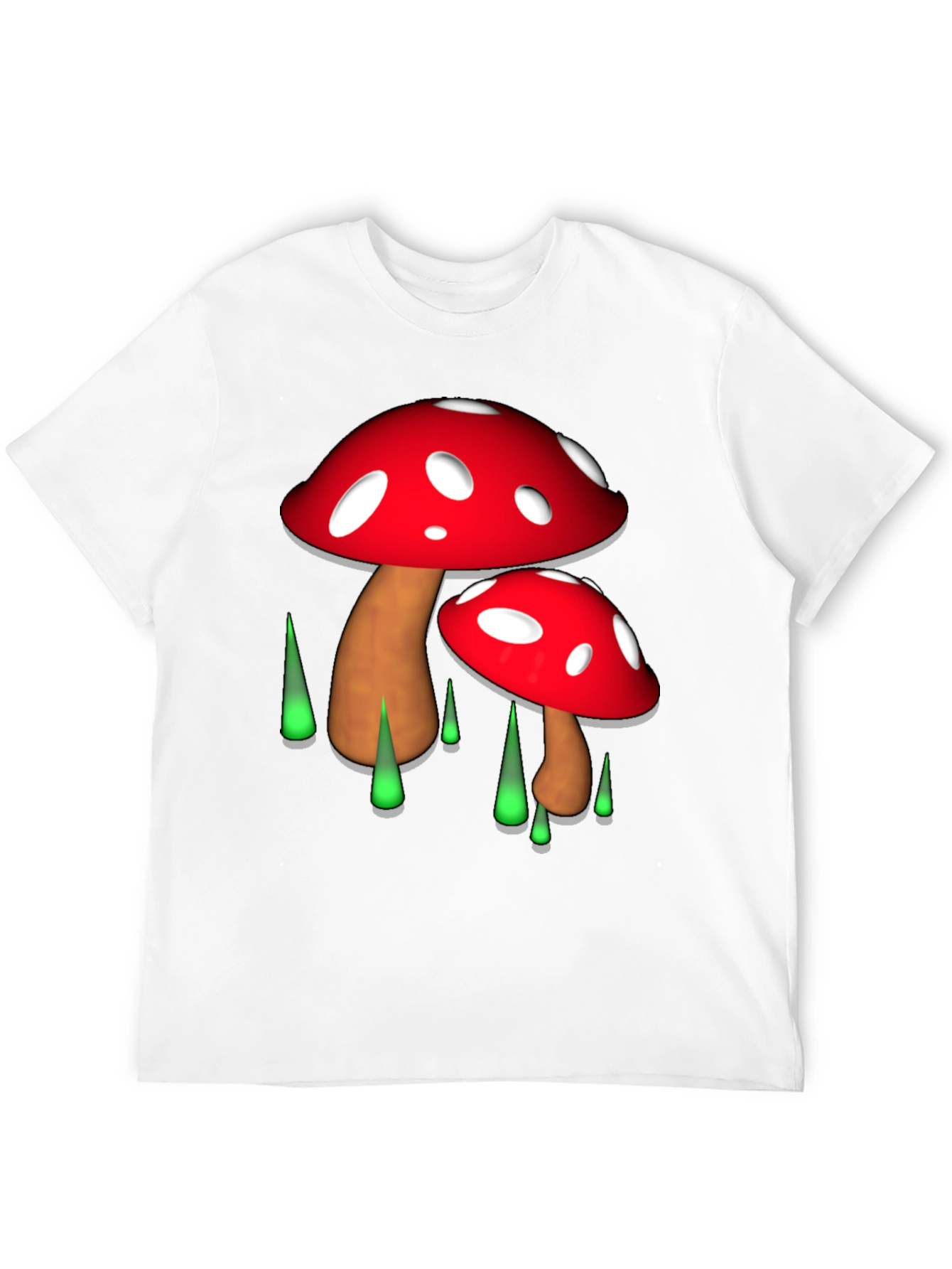 Funky Mushroom Graphic T-Shirt - Unique Design