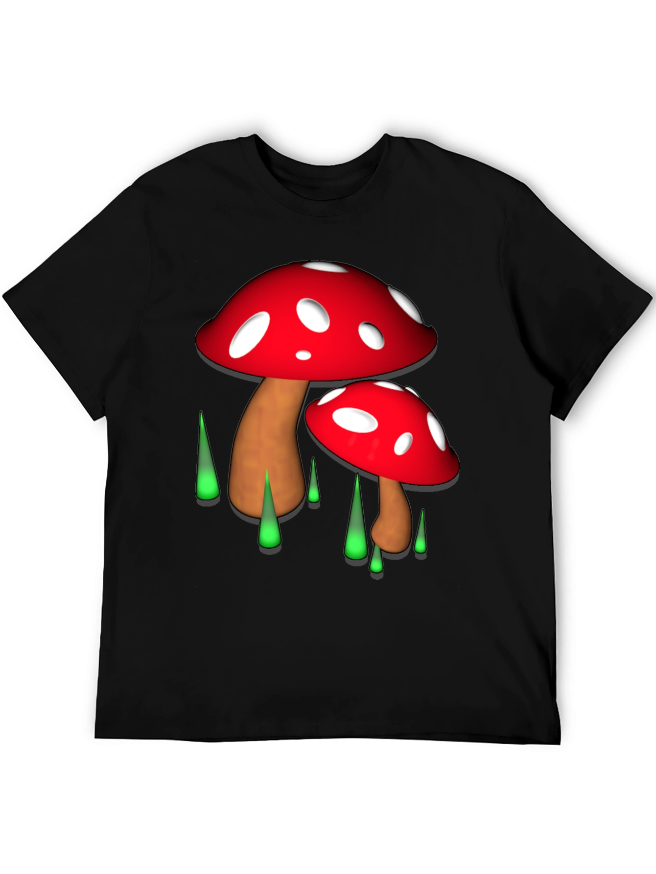 Funky Mushroom Graphic T-Shirt - Unique Design