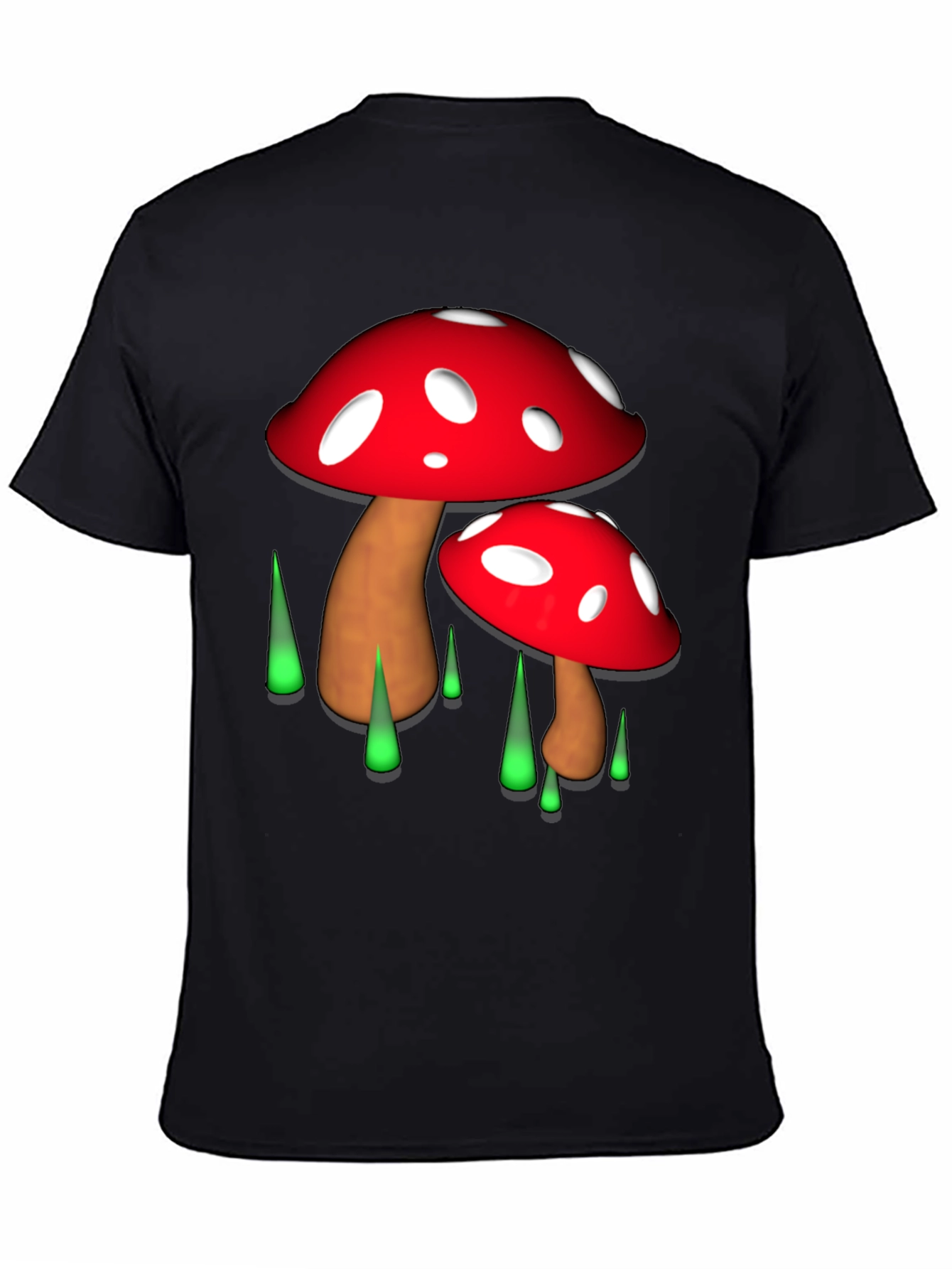 Funky Mushroom Graphic T-Shirt - Unique Design