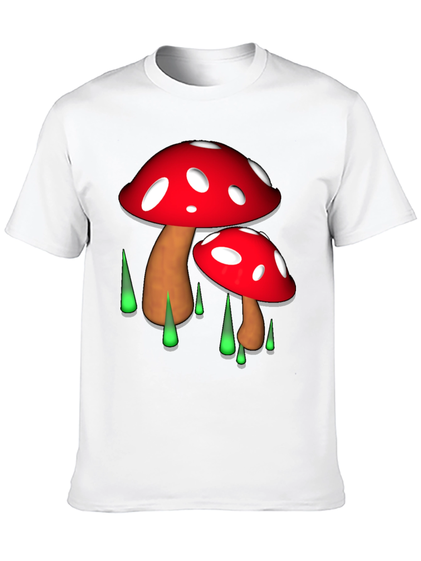 Funky Mushroom Graphic T-Shirt - Unique Design