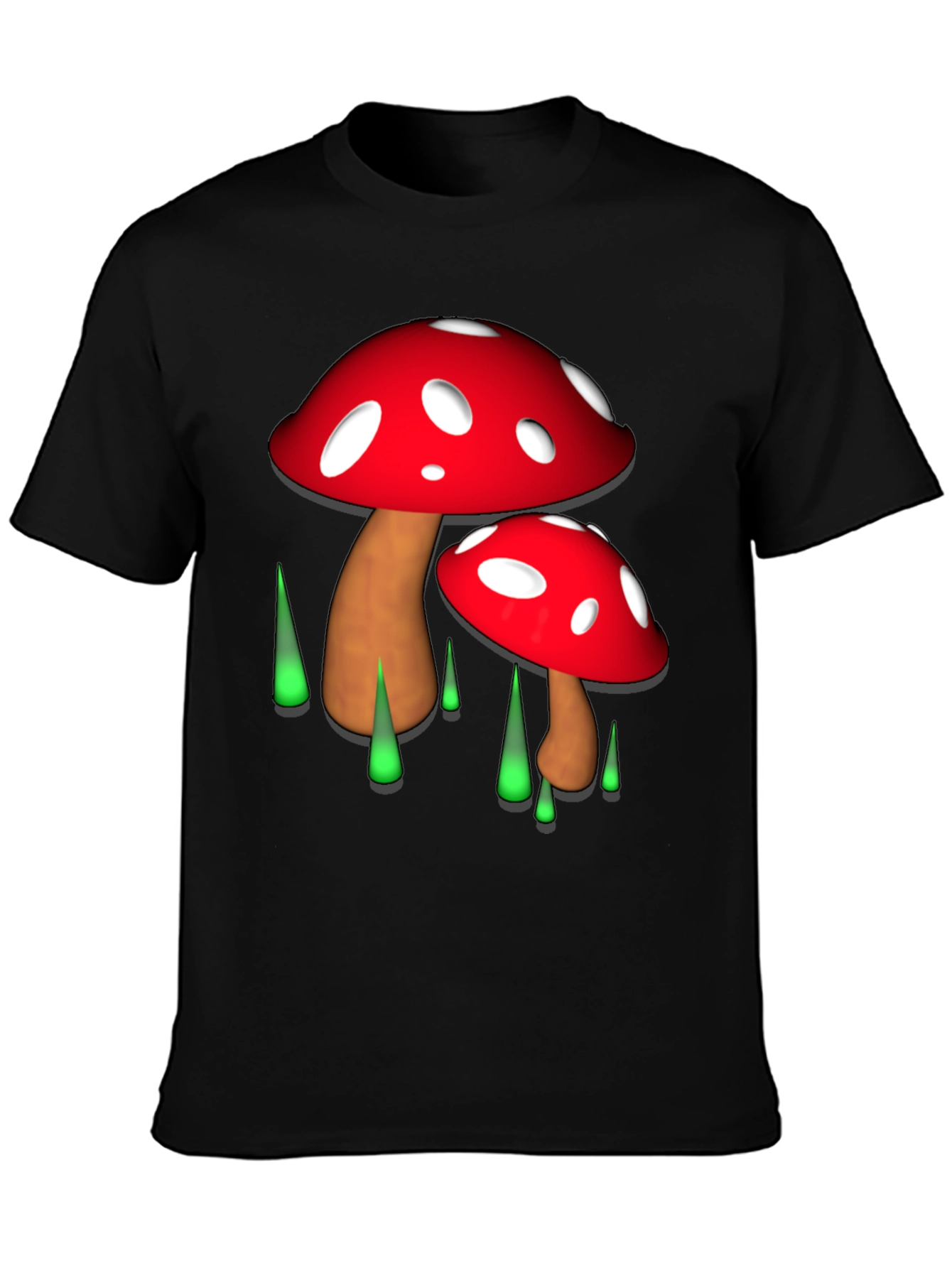 Funky Mushroom Graphic T-Shirt - Unique Design