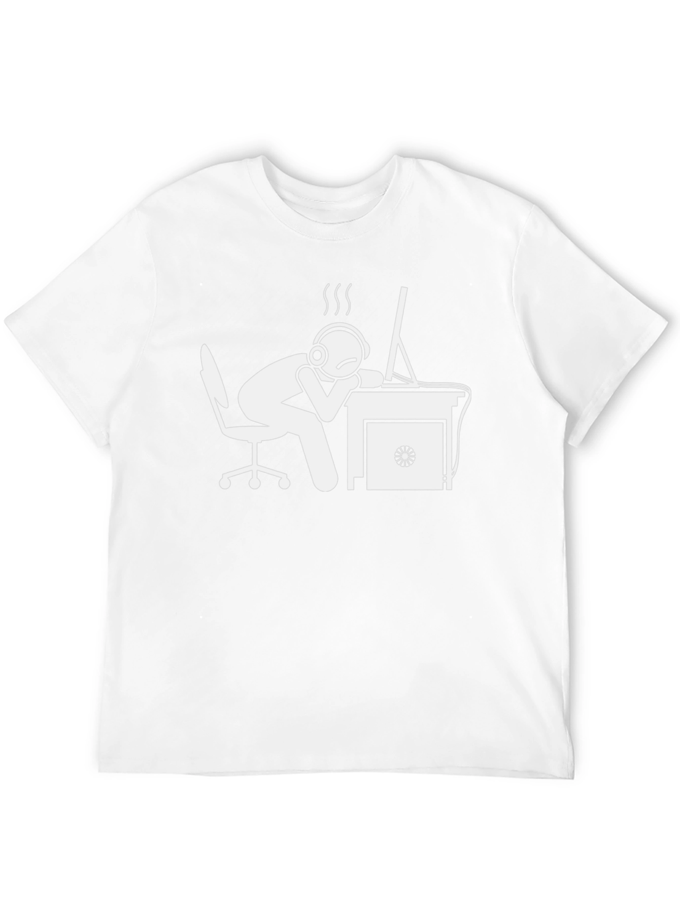 Funny Gamer Overworked T-Shirt - Black