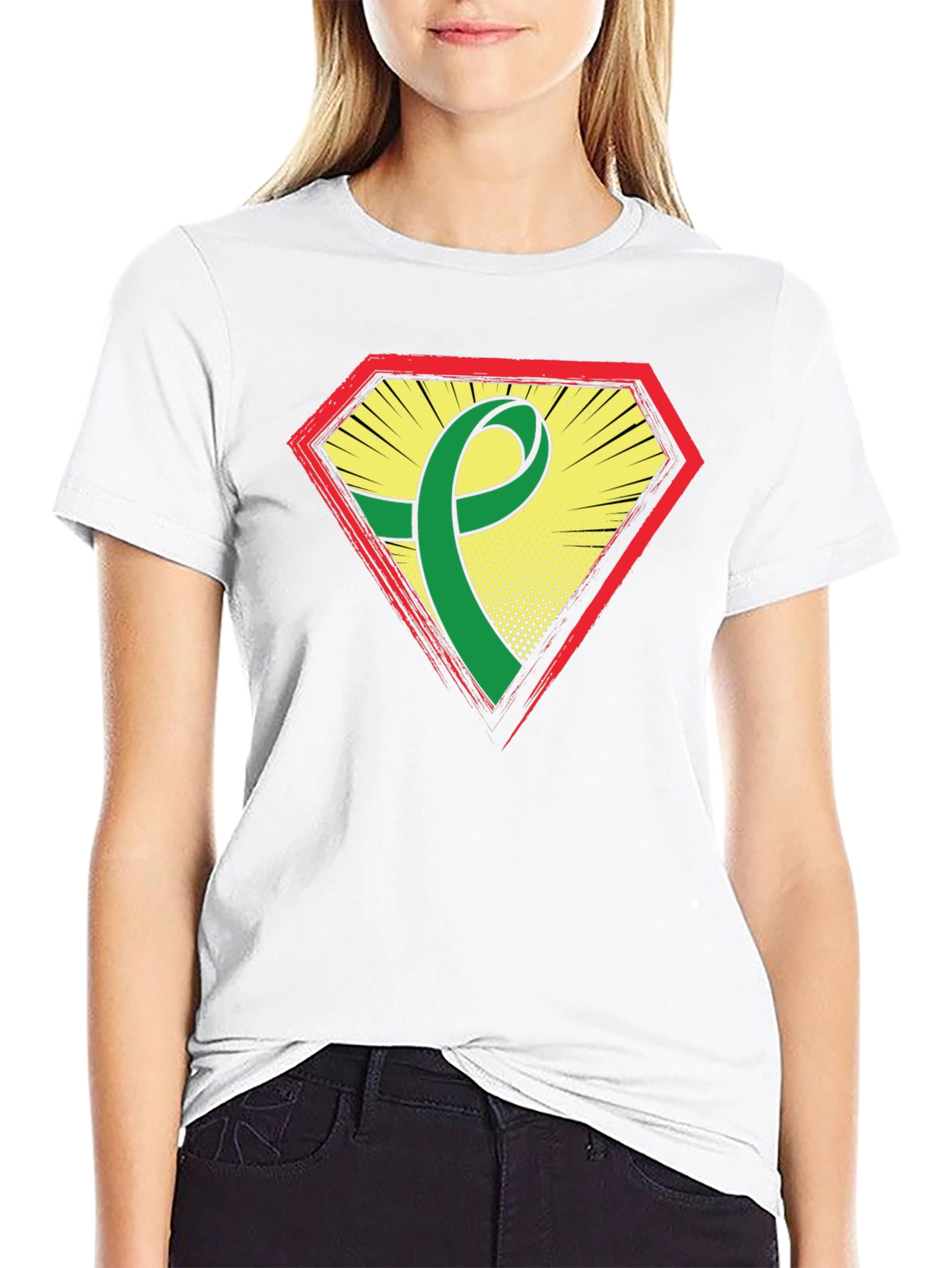 Green Ribbon Superhero T-Shirt