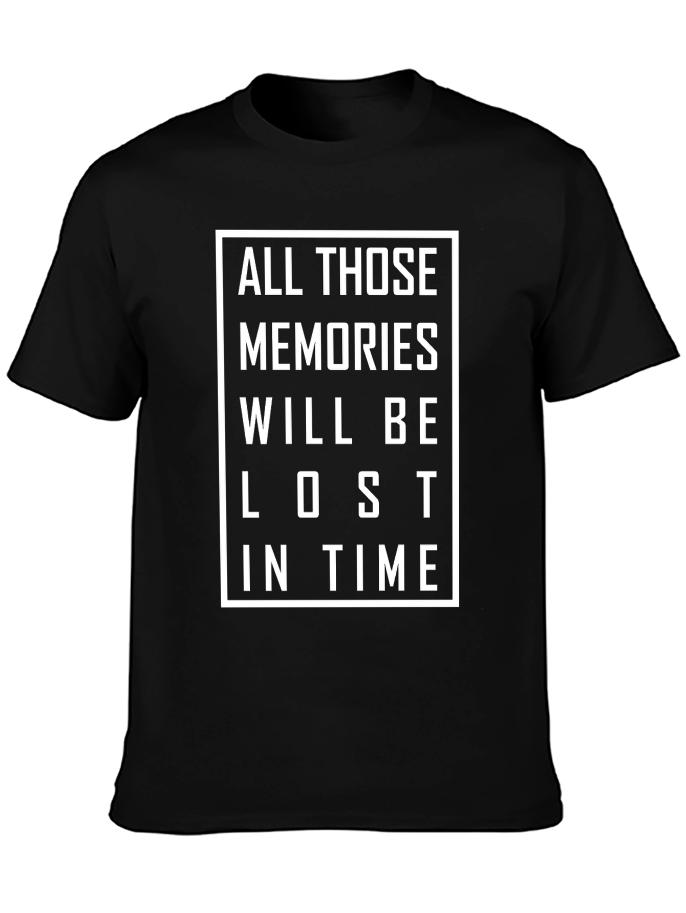 All Those Memories T-Shirt Black