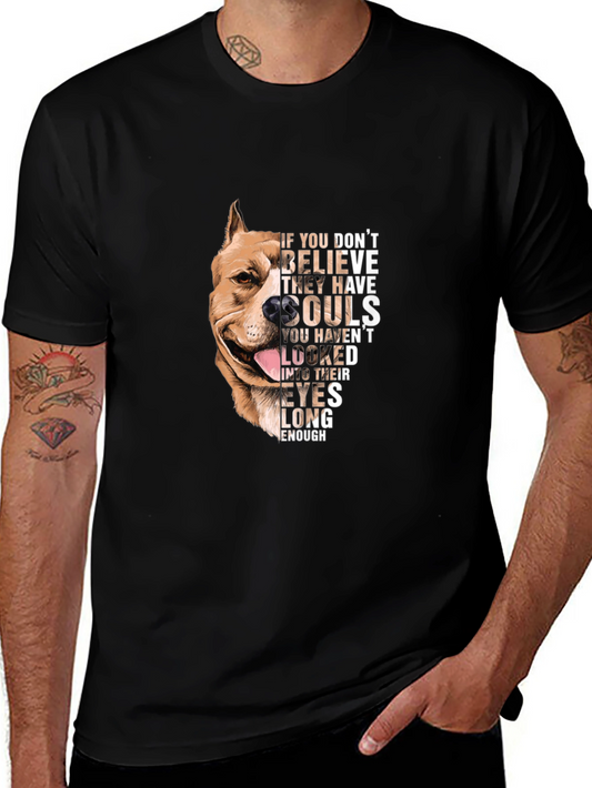 Dog Lovers Soulful Pitbull Graphic Tee