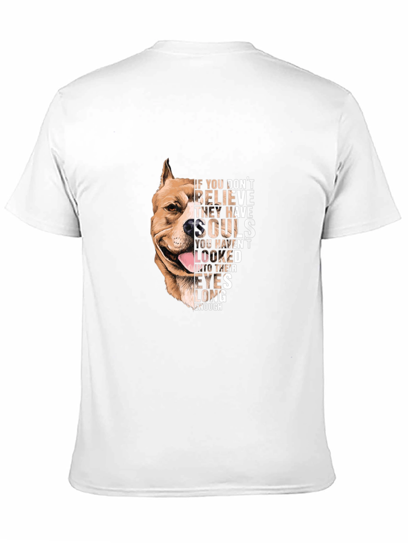 Dog Lovers Soulful Pitbull Graphic Tee