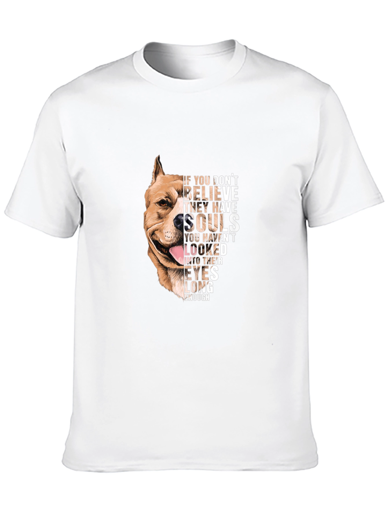 Dog Lovers Soulful Pitbull Graphic Tee