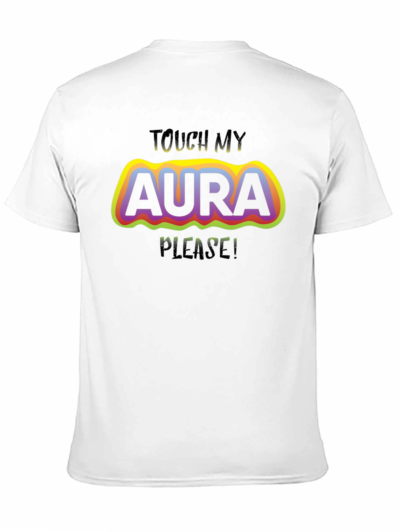 Touch My Aura Graphic Tee - Trendy Comfort