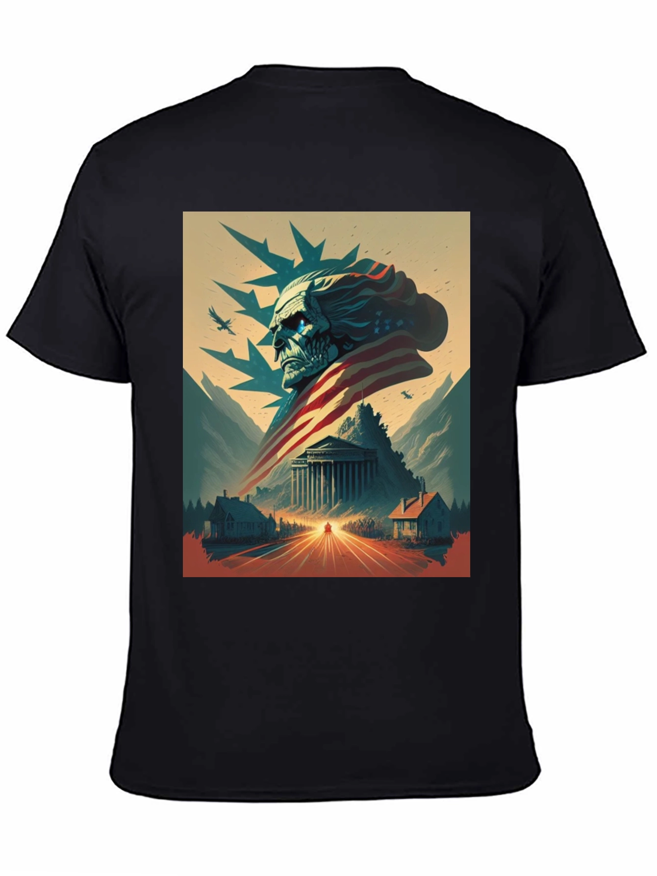 American Patriot Graphic Tee - Black