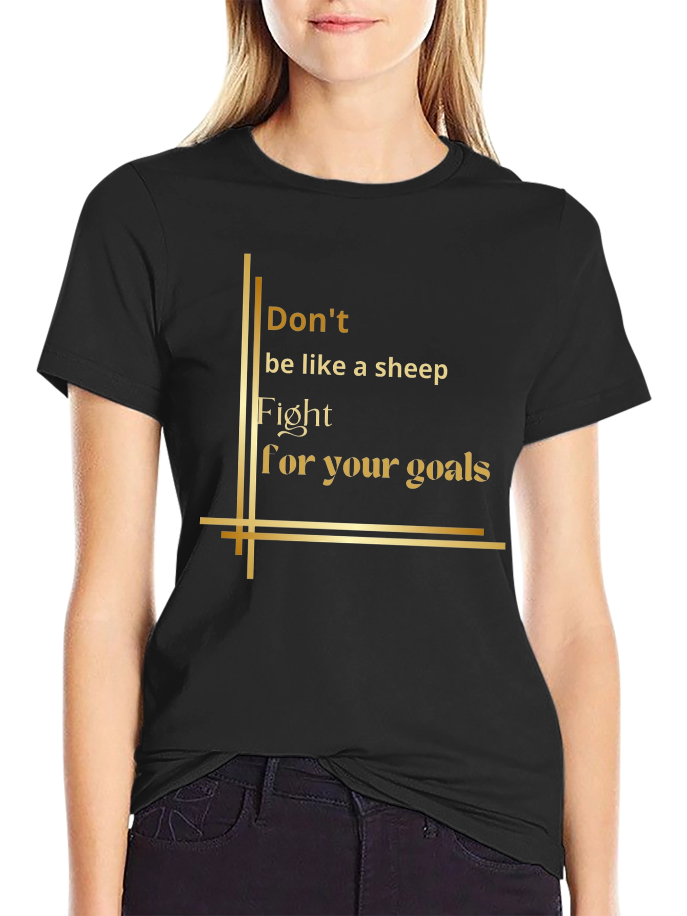 Inspirational Graphic Tee - Fight For Your Goals