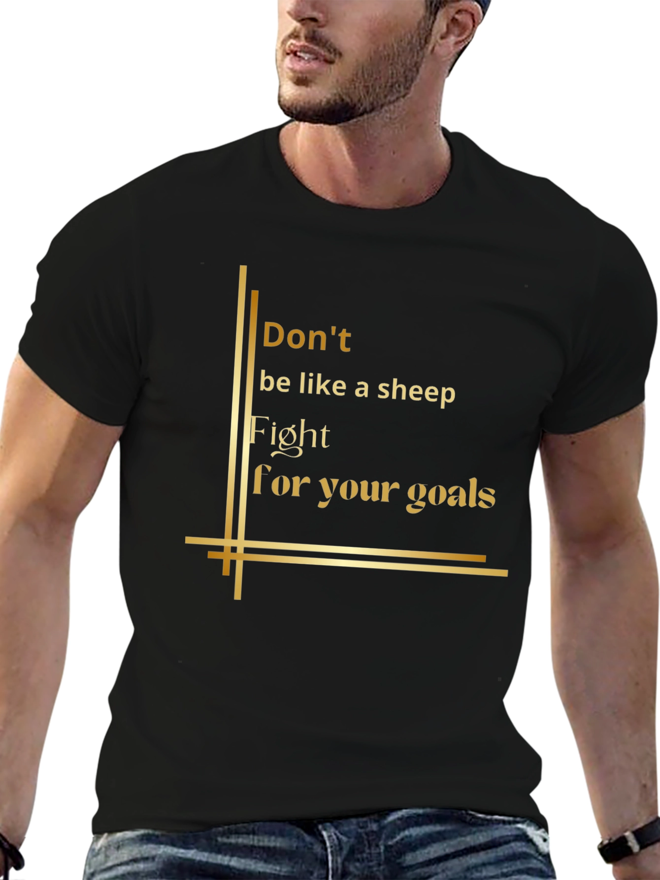Inspirational Graphic Tee - Fight For Your Goals