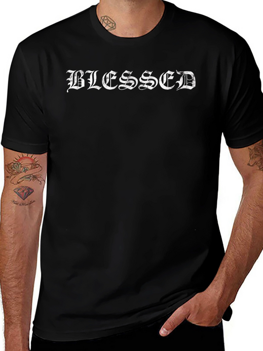 Blessed Graphic Tee - Premium Black T-Shirt