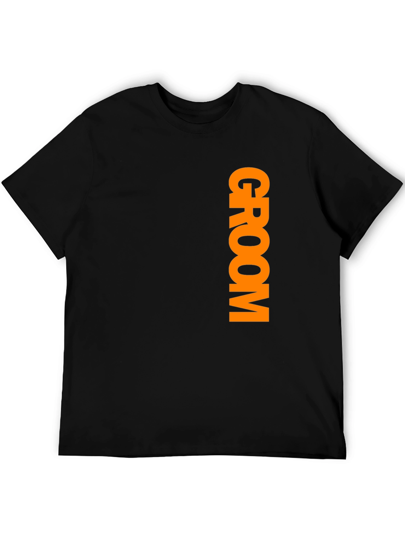 Groom Crew Tee - Black Cotton Wedding Party Shirt