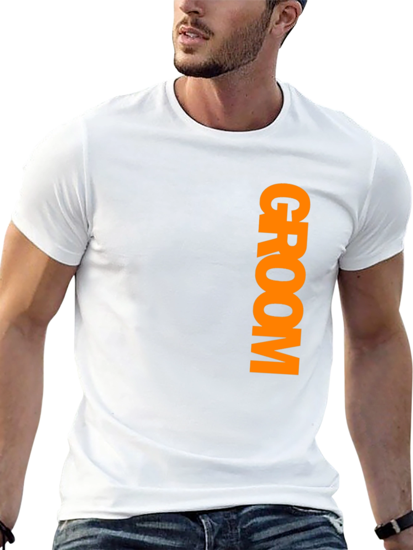 Groom Crew Tee - Black Cotton Wedding Party Shirt