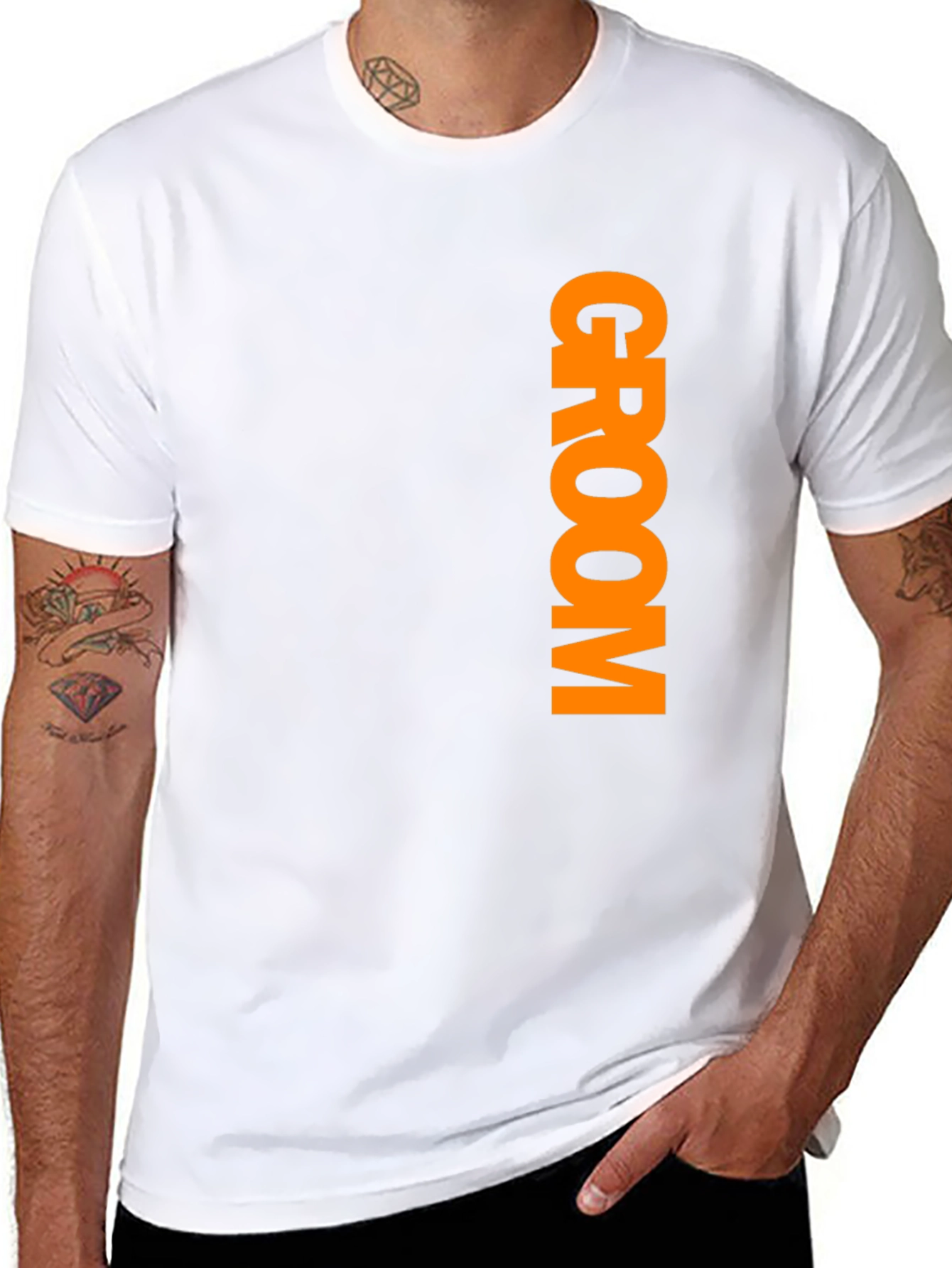 Groom Crew Tee - Black Cotton Wedding Party Shirt