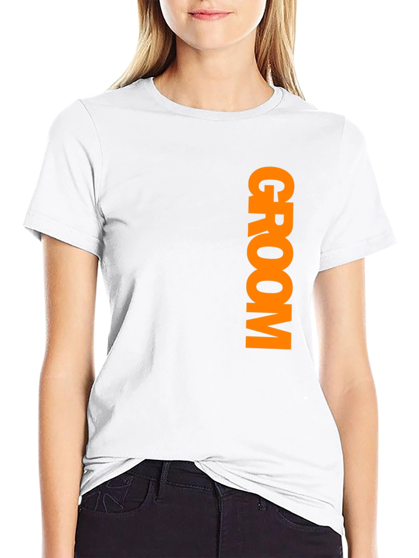 Groom Crew Tee - Black Cotton Wedding Party Shirt