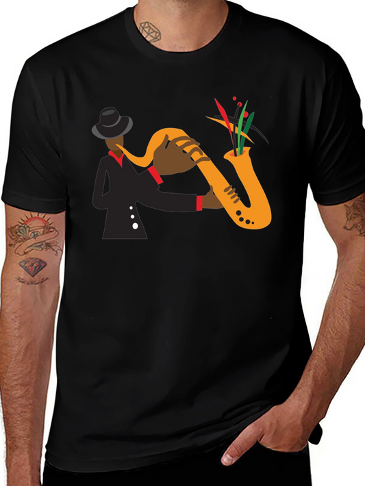 Jazz Musician Graphic T-Shirt
