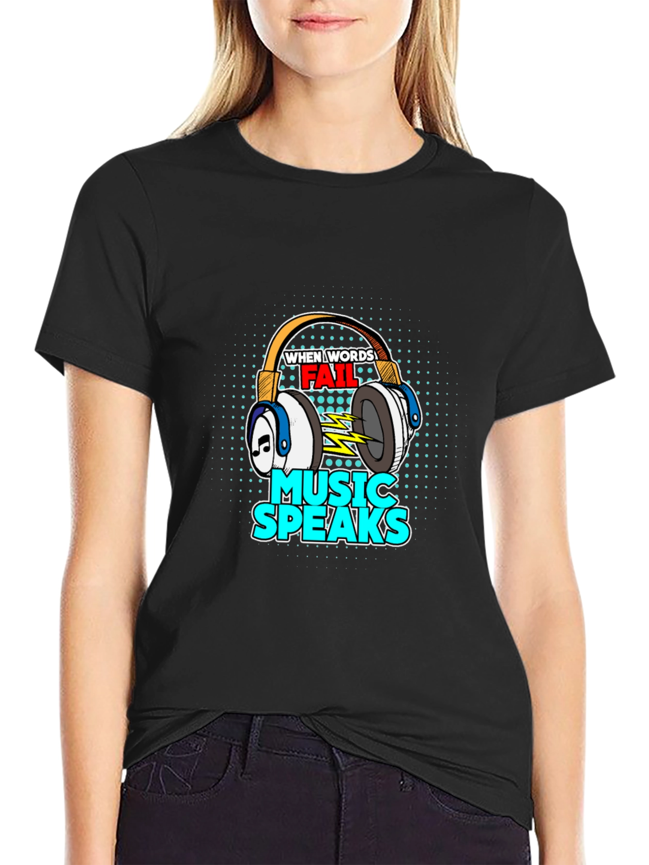 Music Speaks Graphic Tee