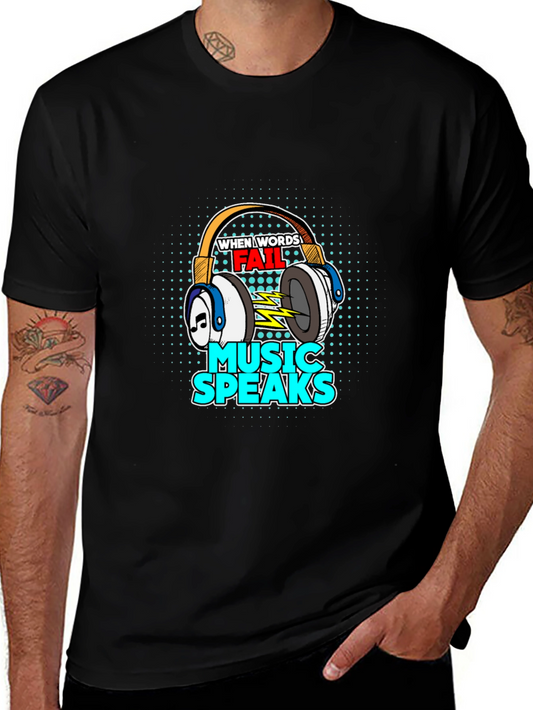 Music Speaks Graphic Tee
