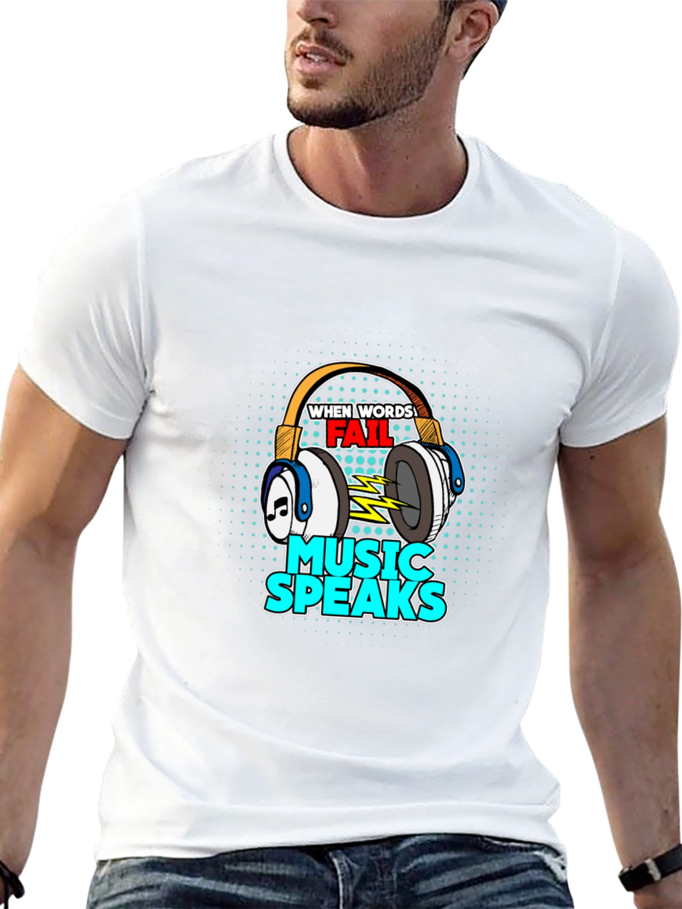 Music Speaks Graphic Tee