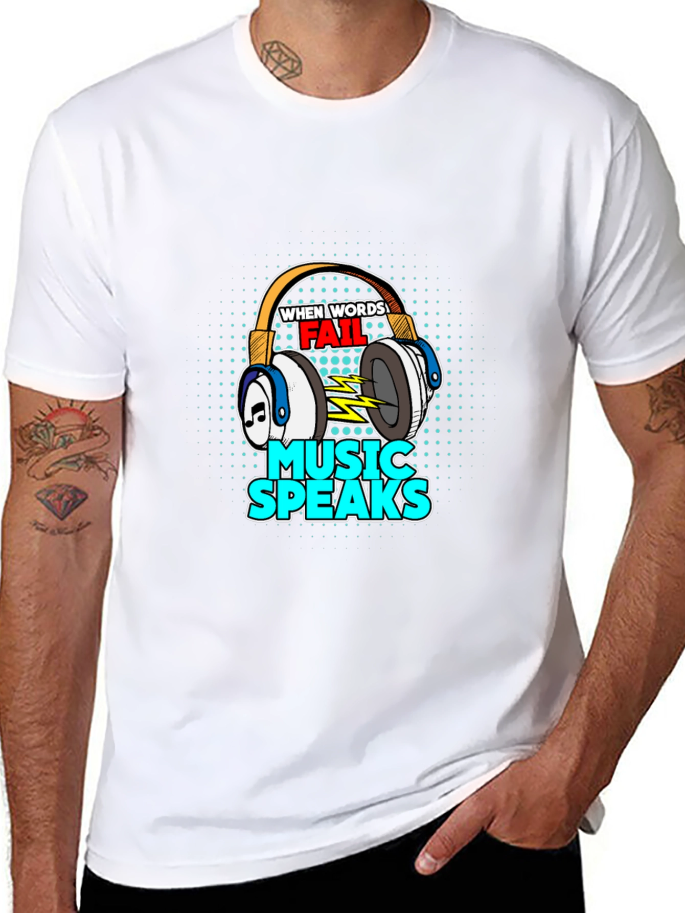 Music Speaks Graphic Tee