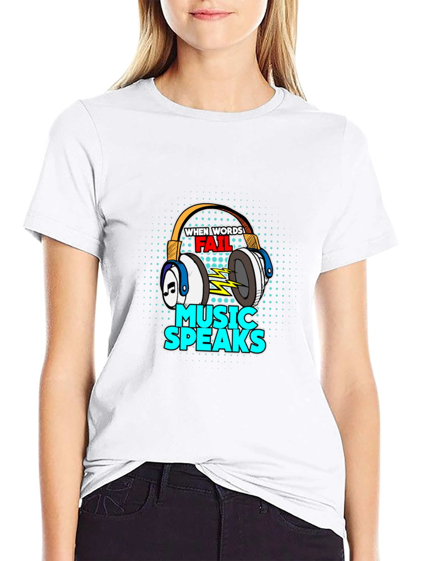 Music Speaks Graphic Tee
