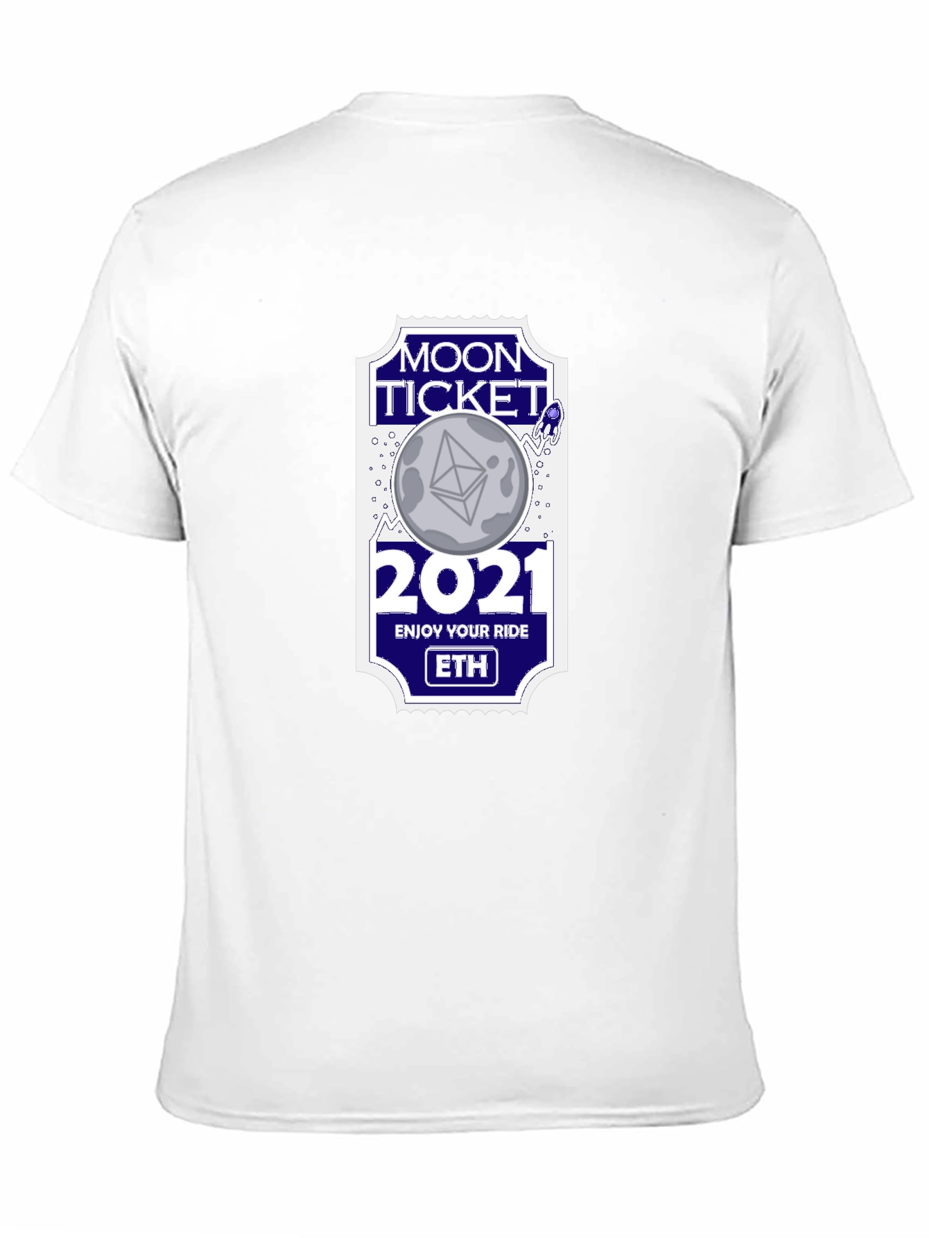 Moon Ticket 2021 ETH T-Shirt - Enjoy Your Ride!