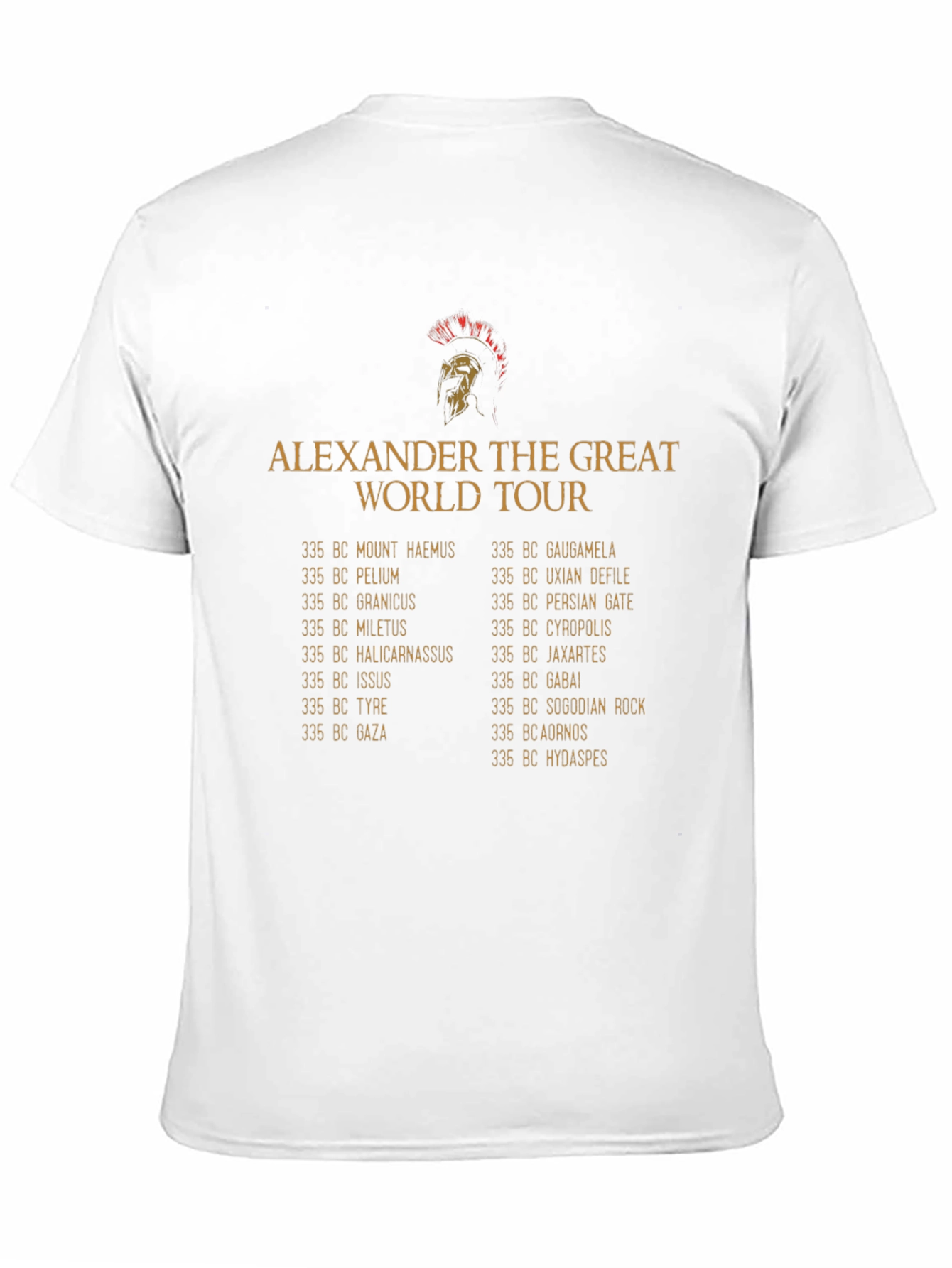 Alexander the Great World Tour T-Shirt