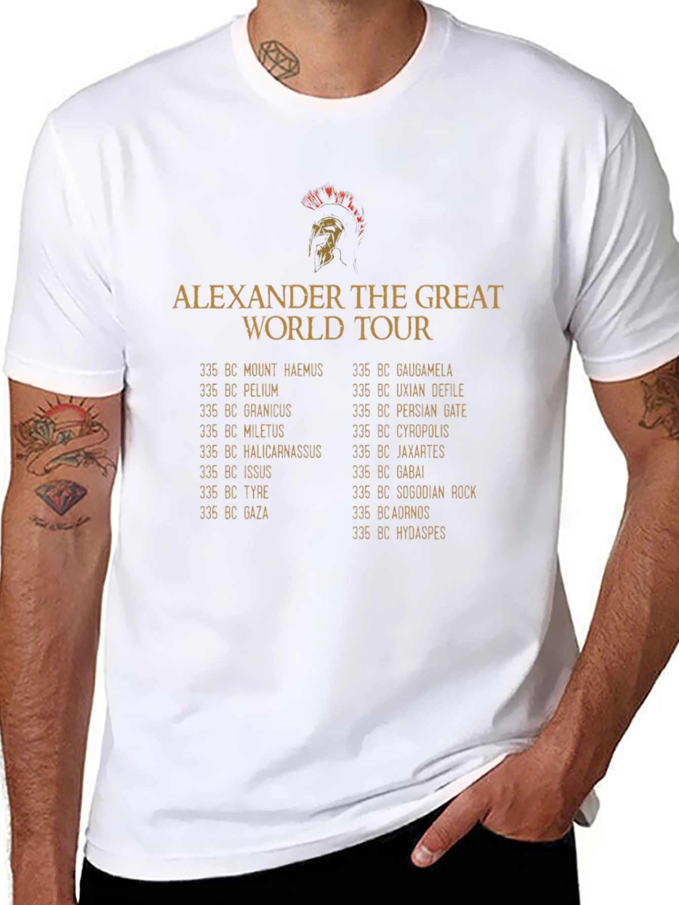 Alexander the Great World Tour T-Shirt