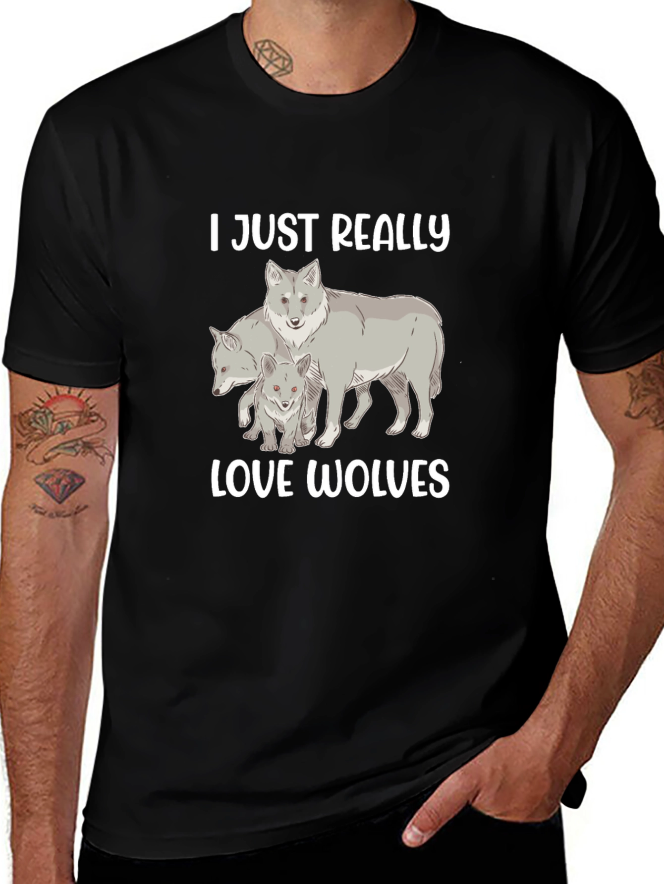 I Just Really Love Wolves T-Shirt