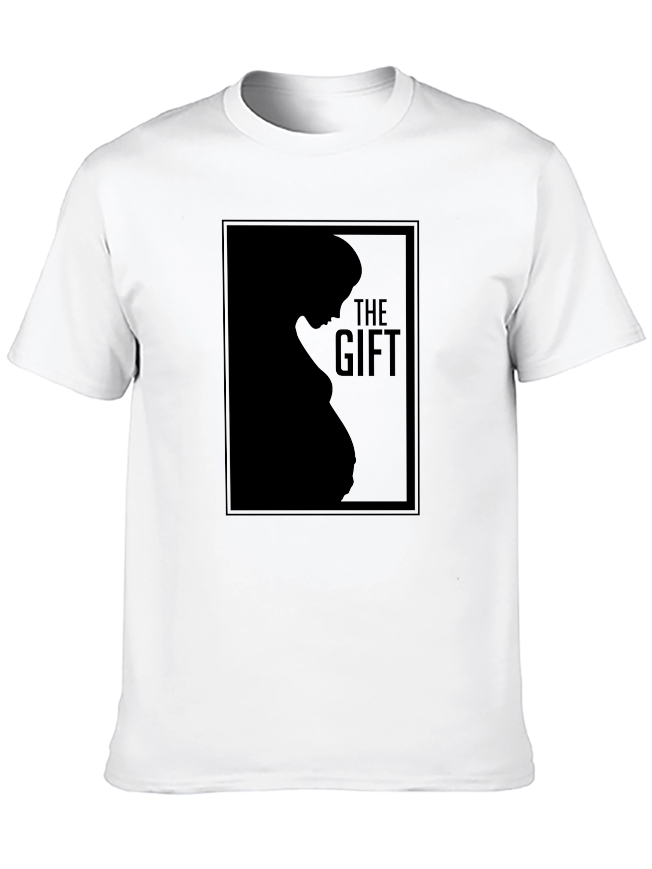 The Gift Pregnancy Silhouette T-Shirt - Black